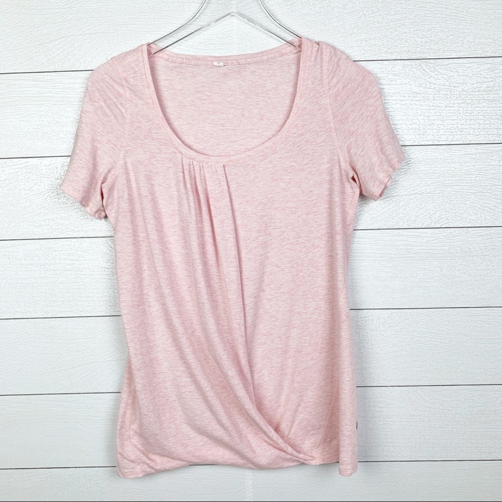 Lululemon Twist Tee Heathered Barely Pink